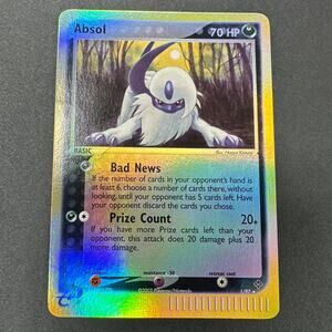 Pokemon Absol EX Dragon Reverse Holo Rare 1/97 E Reader Excellent Condition